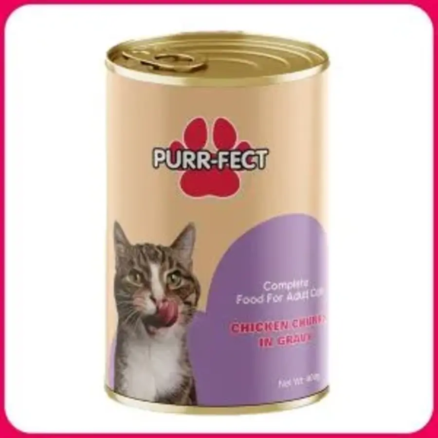 purrffct chickn chunks gravy cat food 400g